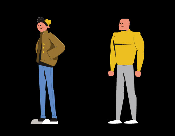 dawayer studio character design 4Swapp mobile app